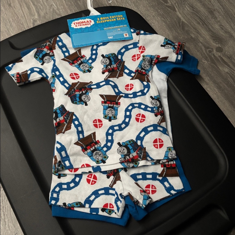 Thomas & Friends Blue Train Graphic Boys Sleep Set - Picture 2 of 4